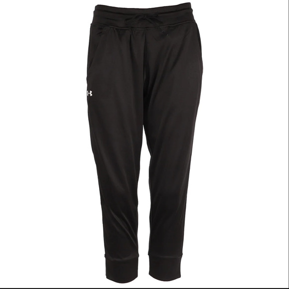 Under Armour Women's Tech Capris 3/4 Pants Small Black Athletic Gym New MSRP$40 - Picture 4 of 10